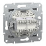 Розетка комп'ютерна RJ45 UTP кат.5Е Asfora сталь ABS [EPH4400162] Шнейдер Електрік
