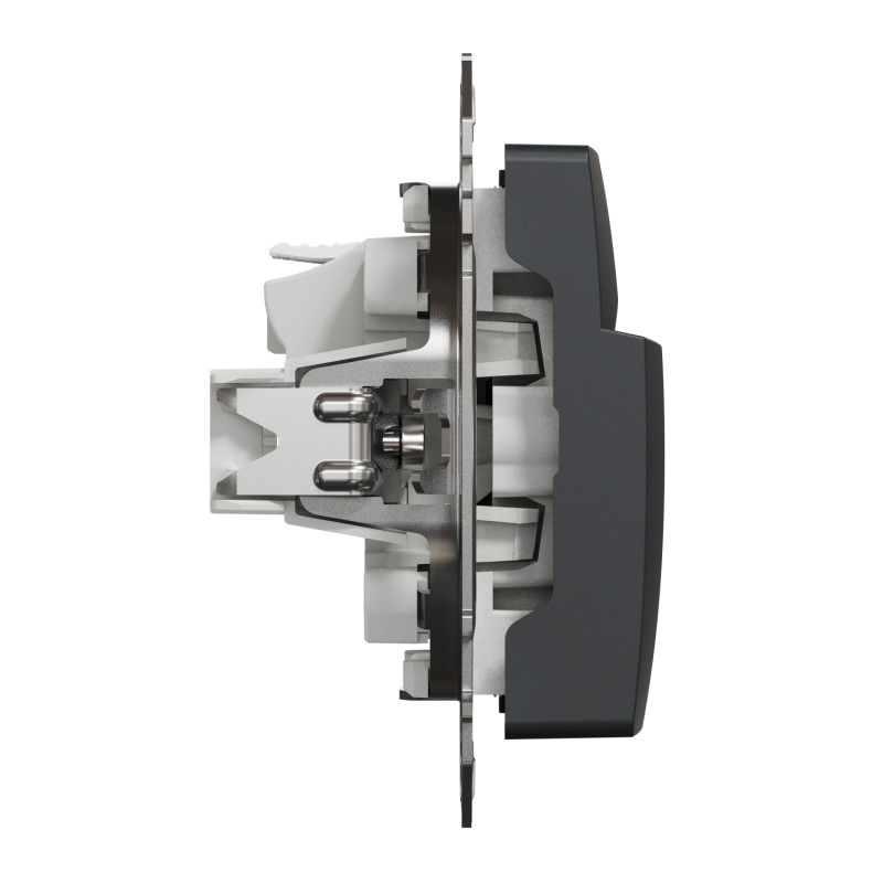 Картковий вимикач 10А Чорний 73х73х45mm ABS-UV [SDD114121] Sedna Design & Elements Schneider Electric