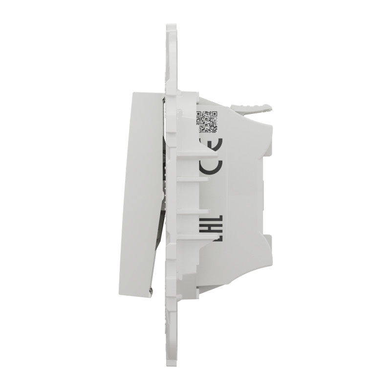 Выключатель 2-клавишный Белый 74.5х74.5х34.25mm PC [NU521118] Unica New Schneider Electric