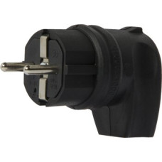 Вилка угловая с заземлением 16А каучуковая [s9100030] E.NEXT e.plug.rubber.angle.027.16
