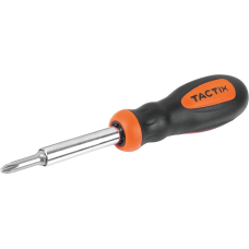 Отвертка 6в1 короткая с битами PH, SL, HEX [INSOTOTVMSB6150BT0] TACTIX