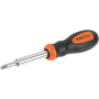 Викрутка 6в1 коротка з бітами PH, SL, HEX [INSOTOTVMSB6150BT0] TACTIX