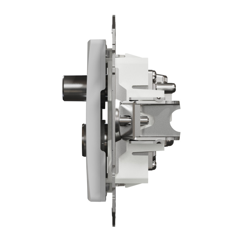 Розетка R/TV/SAT конечная 4дБ алюминий 73х73х41mm ABS-UV [SDD113481] Sedna Design & Elements Schneider Electric