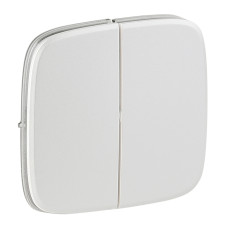Клавиша двухклавишного выключателя Valena Allure белая [755029] Legrand