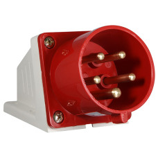 Силовая вилка 3P+N+PE 16А 400В стационарная IP44 красная [A0080060003] ВС (515) АСКО