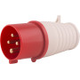 Силовая вилка 3P+PE 32А 380В переносная IP44 красная [p011005] E.NEXT e.plug.pro.4.32