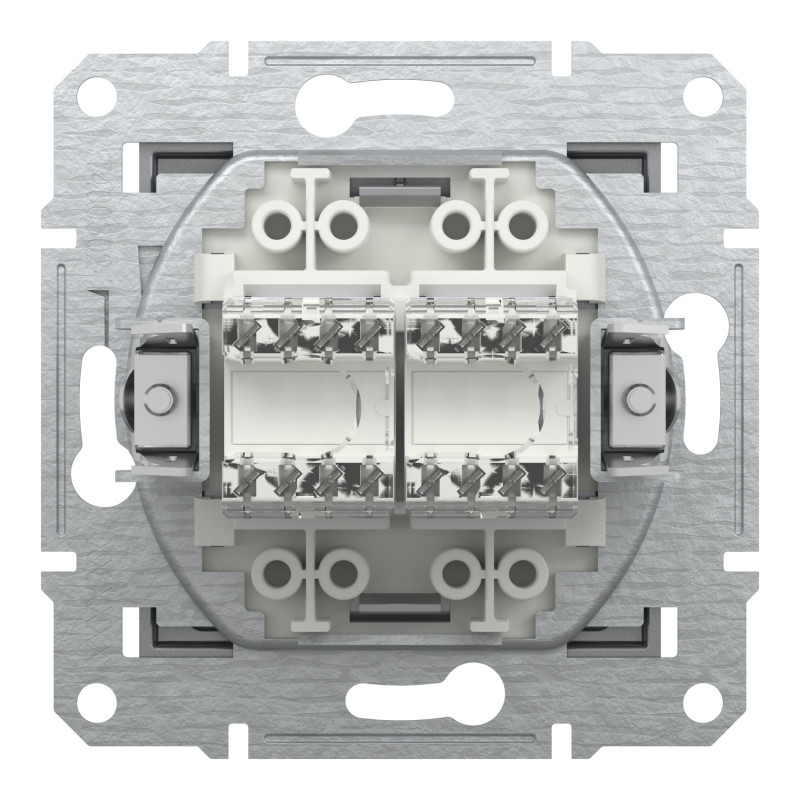 Розетка комп'ютерна RJ45 UTP кат.5Е Asfora сталь ABS [EPH4400162] Шнейдер Електрік