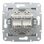 Розетка комп'ютерна RJ45 UTP кат.5Е Asfora сталь ABS [EPH4400162] Шнейдер Електрік