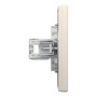 Розетка компьютерная с рамкой RJ45 UTP кат.6 Asfora слоновая кость ABS [EPH4800123] Шнейдер Электрик