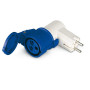 Перехідник (силова розетка) 2P+PE 16А 250В ⇒ 3P 16А 230В IP44 [DIS610379] Quadro ДКС