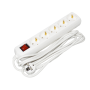 Удлинитель с выключателем 3м 5 гнезд 2Р+PЕ IP20 [WYP10-10-05-03-GS-G-U] ECO UEC
