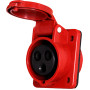 Силовая розетка 3P+PE 16А 380В встраиваемая IP44 красная [p012012] E.NEXT e.socket.pro.4.16.wall