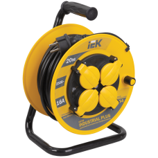 Удлинитель на катушке 20м 4 гнезда 2Р+PЕ IP44 [WKP15-16-04-20-44] Industrial plus УЕК