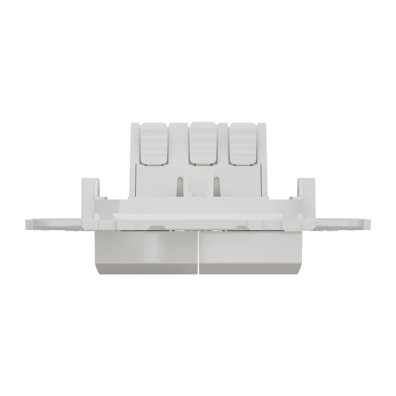 Выключатель 2-клавишный Белый 74.5х74.5х34.25mm PC [NU521118] Unica New Schneider Electric
