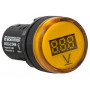 Вольтметр цифровий 5-30V DC жовтий [A0190010013] AD22-22DVM АСКО