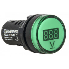 Вольтметр цифровой 5-30V DC зеленый [A0190010014] AD22-22DVM АСКО