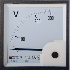 Вольтметр 300V AC 96x96мм [A0190010095] А-96-6 АСКО
