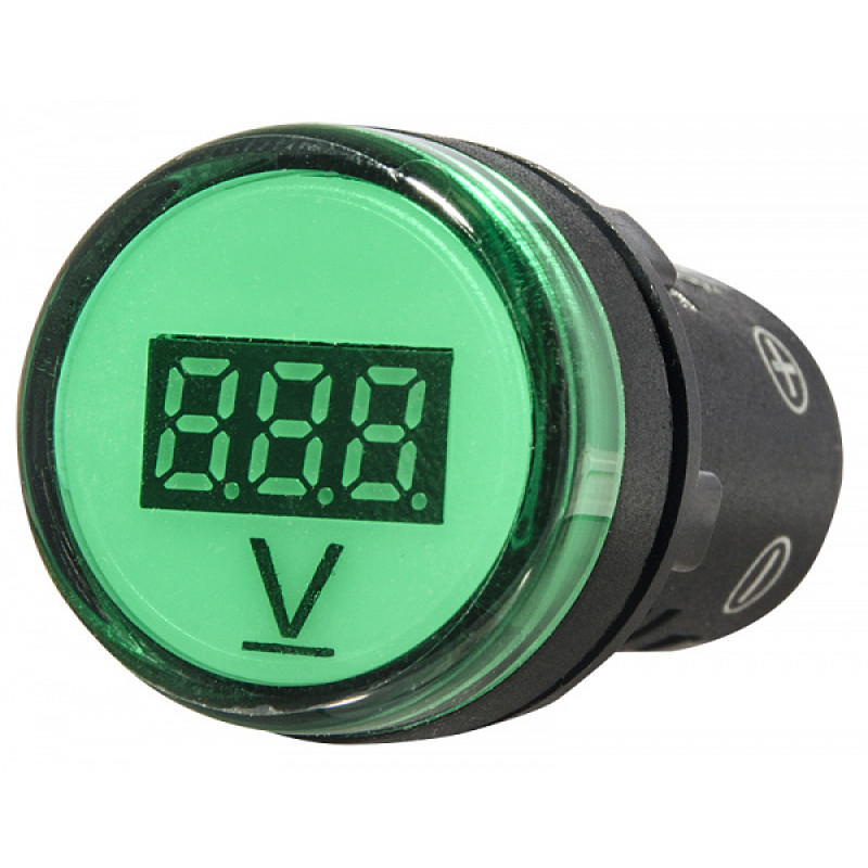 Вольтметр цифровий 5-30V DC зелений [A0190010014] AD22-22DVM АСКО