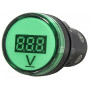 Вольтметр цифровий 5-30V DC зелений [A0190010014] AD22-22DVM АСКО