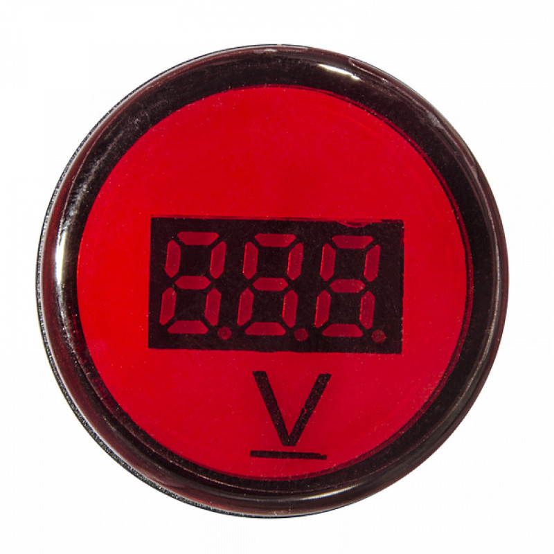 Вольтметр цифровий 5-30V DC червоний [A0190010015] AD22-22DVM АСКО