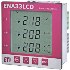 Трехфазный анализатор сети 230V AC 96x96мм [4656910] ENA33LCD ETI