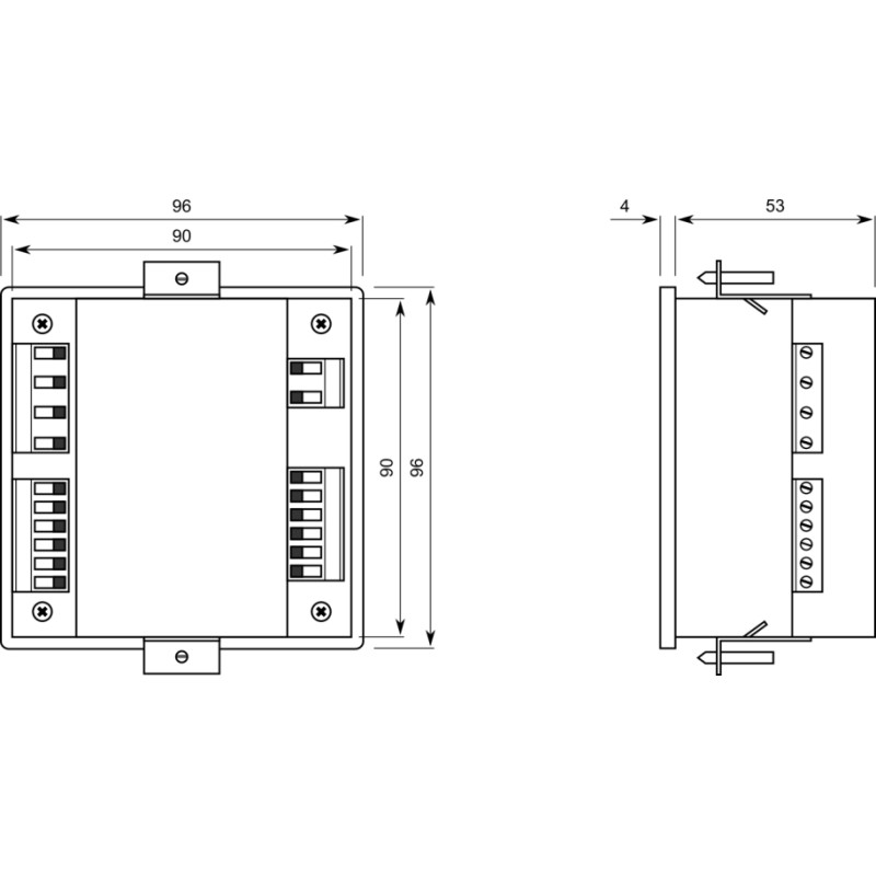 Трехфазный анализатор сети 230V AC 96x96мм [4656910] ENA33LCD ETI