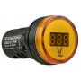 Вольтметр цифровий 80-500V AC жовтий [A0190010012] AD22-22DVM АСКО