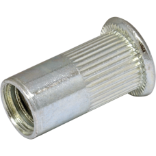 М6 гайка клепальная открытая рифленая плоская головка [CM286520] ДКС