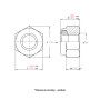 3/4" сталь Gr5 шаг UNC під ключ 1 1/8" гайка дюймовая самостопорящаяся цинк белый ASME B18.16.6 (25 шт.) [I6020I6P2019100520] Metalvis