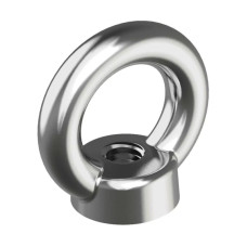 DIN582 М16 сталь шаг 2 гайка с кольцом (рым-гайка) цинк белый [5M8200000M5M816200] Metalvis