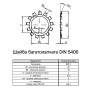 DIN5406 М20 внешний ⌀36мм толщина 1мм сталь шайба стопорная многолапчатая цинк белый (25 шт.) [7R00000007C0402020] Metalvis