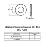 DIN433 М12 внешний ⌀20мм толщина 2мм сталь шайба плоская уменьшенная цинк белый (100 шт.) [7O20S0007O20S12020] Metalvis