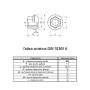 DIN74361A М18 сталь 8 мелкий шаг 1,5 под ключ 24мм гайка колесная цинк белый [6V20000006XA181520] Metalvis