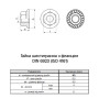 DIN6923 М3 сталь 6 шаг 0.5 под ключ 6мм гайка с фланцем зубчатая цинк белый [6L20000006L0306020] Metalvis