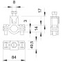 Ø50мм (1 1/2") хомут заземления оцинкованная сталь для труб [5050154] G (5-10мкм) OBO bettermann