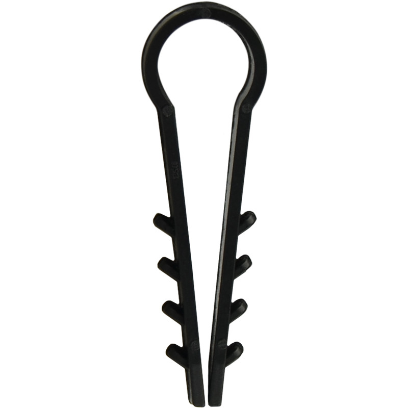 Дюбель-хомут Ø10мм для круглого проводу поліетилен чорний (1 шт.) [000002068] АСКО-УКРЕМ