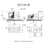 Ø24-36мм Хомут для 3х кабелей полиамид черный [KO-3-24-36] E.NEXT