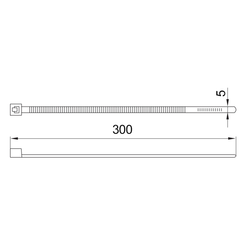 300х5мм Кабельна стяжка (хомут) нейлон жовтий (100 шт.) [s015046] e.ct.stand.300.5.yellow E.NEXT
