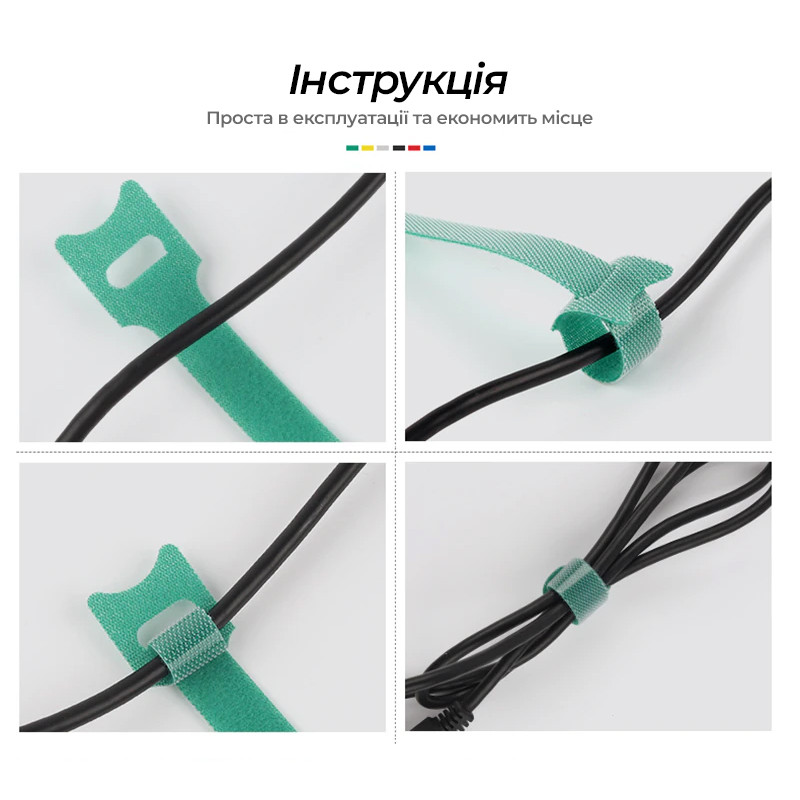 Стяжка Т-замок (хомут-липучка) синий 12х150мм нейлон-ткань (1шт.) [VLCR2.150x12B] TACTIX
