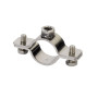 Ø32-36мм (1") двоскладовий хомут посилений з гайкою М8 нержавіюча сталь [6040-001X] Cosmec ДКС