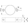 Ø114мм (4") хомут для труб оцинкованная сталь [5102278] OBO bettermann