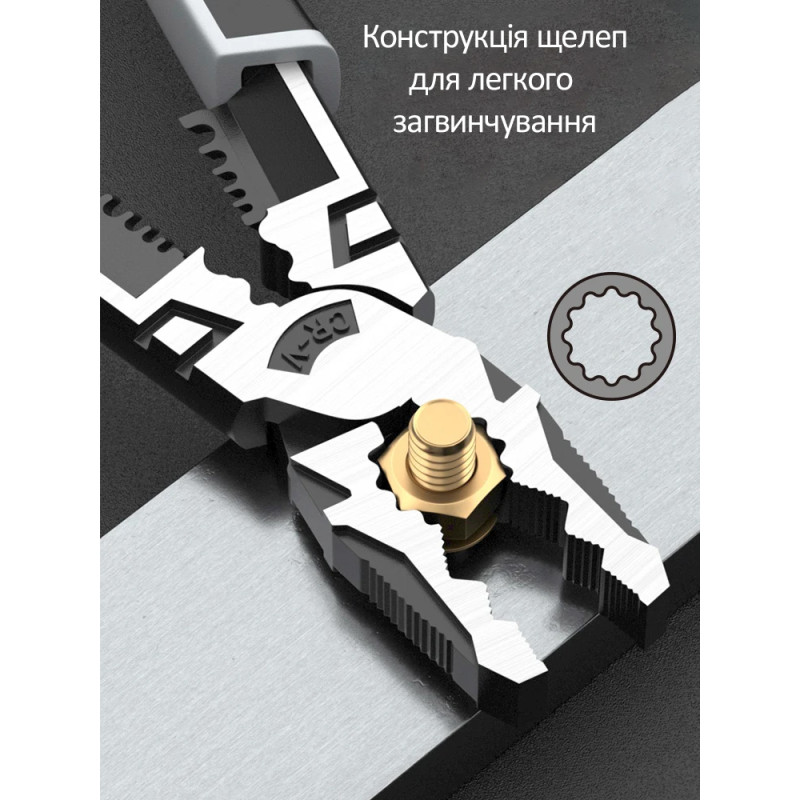 Зачистные плоскогубцы для провода и обжимом 2,5-8мм.кв [DWBX-2529] Tactix