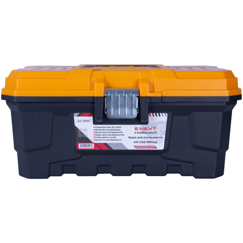 Ящик 415x223x193мм для інструментів пластиковий [t011011] e.toolbox.pro.11 E.NEXT