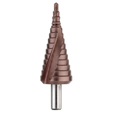 Сверло ступенчатое Ø4-30мм по металлу сталь HSS [SD7280502BD0430000] HSS TIN DIAGER