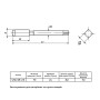 Метчик ручной DIN352 3/8" дюймовая UNC 16 ниток сталь HSS (3шт.) [INRMRMR200246038V0] Volkel