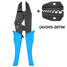 (AV)HS-26TW 2x0,5-6 мм.кв 2х20-10 AWG Комплект обтискного інструменту [AHS-26TW-k] (кримпер) TACTIX