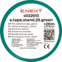 19x0,13мм 20м Ізоляційна стрічка ПВХ зелена [s022013] E.NEXT e.tape.stand.20.green