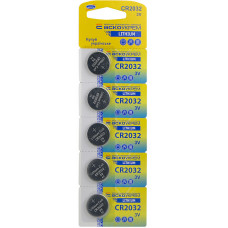 Батарейка плоская круглая литиевая 3V blister 5шт [Аско.CR2032.BP5] АСКО-УКРЕМ