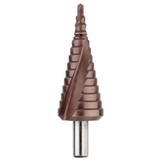 Сверло ступенчатое Ø4-20мм по металлу сталь HSS [SD7280501BD0420000] HSS TIN DIAGER