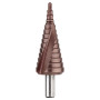 Свердло ступінчасте Ø4-20мм по металу сталь HSS [SD7280501BD0420000] HSS TIN DIAGER